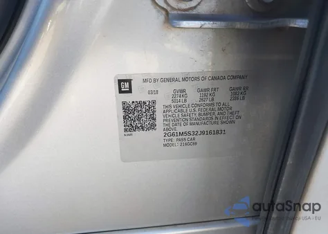 2018 Cadillac Xts Luxury z USA, uszkodzony, nr VIN 2G61M5S32J9161831